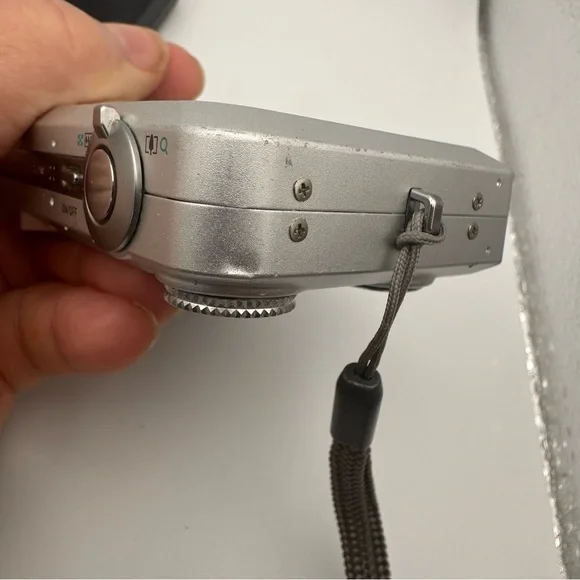 Casio Silver Digital Camera Compact with Charging Dock